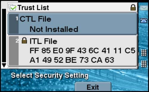 (4 Trust List a
CTL File
Not Installed
SITL File ts
FF 85 E0 9F 43 6C 41 11C5
Al 49 52 BE 73 CA 63