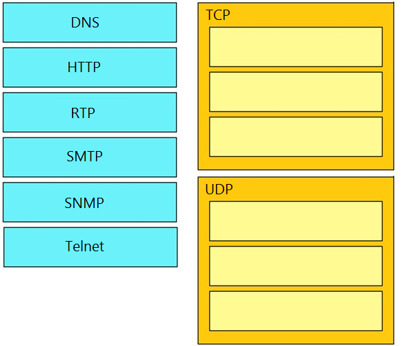 DNS

HTTP

RTP

SMTP

TCP

SNMP

Telnet

UDP