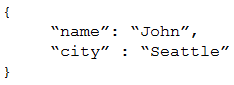 “name”: “John”,
“seattle”