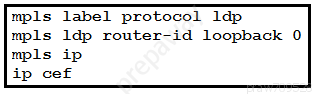 mpls label protocol 1dp
mpls 1dp router-id loopback 0

mpls ip
ip cef