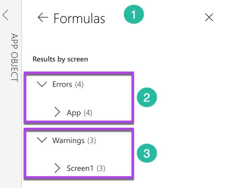 L53fdO ddV

< Formulas

Results by screen

Errors (4)

> App (4)

\ Warnings (3)

> Screen (3)